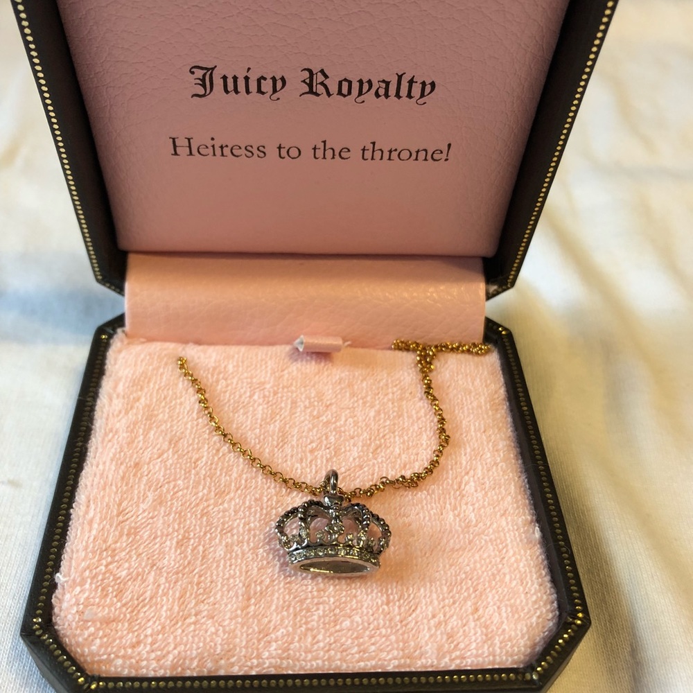 Juicy Couture Crown Charm and necklace NWT